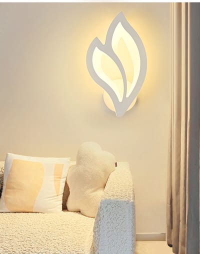 LuxiLamps - Bloemblad Wandlamp - Moderne Muurlamp - Warm Wit - Woonkamerlamp - Slaapkamer - Wanddecoratie