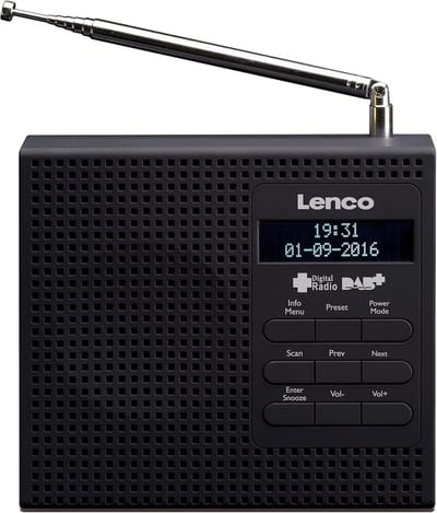 DAB+ / FM Radio met Wekker, Sluimerfunctie en LCD Scherm - Compact Nachtkastmodel