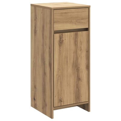vidaXL - Badkamerkast - Artisanaal - eiken - 35 - x - 36,5 - x - 85 - cm - Bewerkt - hout