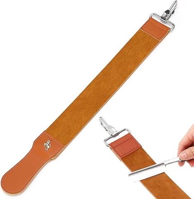 Leren Scheerriem - Leren Strop - Leren riempjes voor het slijpen van scheermesjes - leer - bruin - 52*5cm