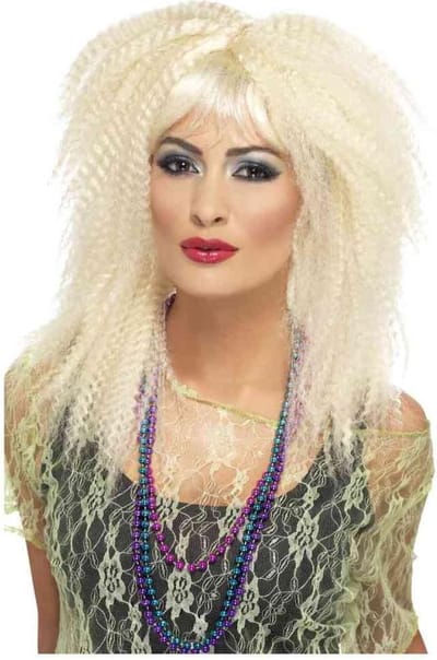 Blonde retropruik voor vrouwen - Verkleedpruik - One size