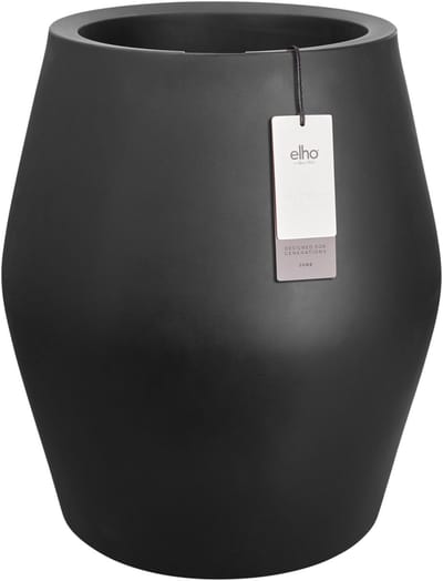 Elho June Split High 46 - UV-bestendig en Kleurvaste Bloempot - Binnen & Buiten - Ø 46.0 x H 53.6 cm - Zwart