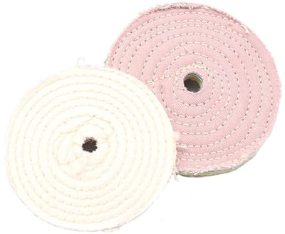 Polijstschijven van Katoen, 2 Stuks 10 inch (250mm) Bufferschijven voor Juwelen, Glas en Diamant Polijsten, Ideaal voor Schuren en Afwerken