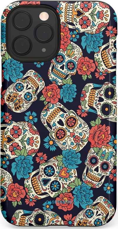 Casetastic Hoesje Geschikt voor Apple iPhone 11 Pro - Stijlvolle Beschermende Duo-layer Case - Catacombe carnaval