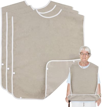 Dailygoods- Slabbetje Wasbaar - Waterdicht - Kruimelvanger - Verstelbaar - Voor Volwassenen - Zachte Handdoekstof - Schort