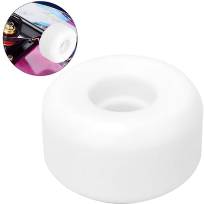 4PCS MS2407 PU Wit 102A 55D Hardheid Skateboard Double Rocker Wielen Downspeed Sliding Wielen white