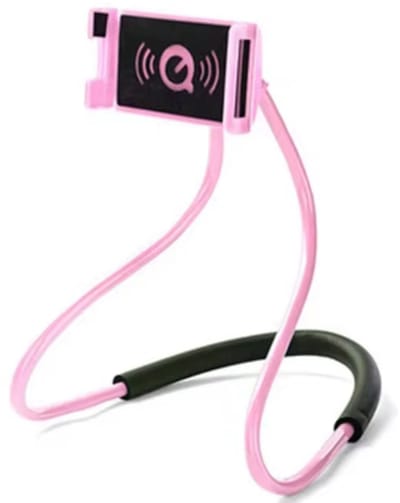 Lazy neck telefoonhouder - buigbaar en universeel - Ntech - Roze