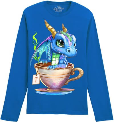 Draak Hot Tea Dragon The Coloured House Longsleeve T-shirt XXL