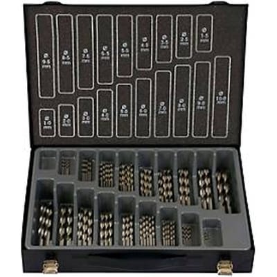 Projahn schroefboorset ECO, HSS-G, 70-delig, Ø 1-10 mm / 0,5 mm stappen, in boormagazijn