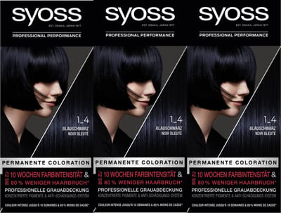 Syoss - Haarverf - 1_4 - Cosmic Blue - 115ml x 3