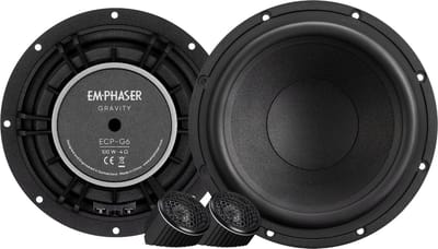 Emphaser ECP-G6 - Autospeakers - 16,5cm composet - 165mm - 2 weg luidspreker set - 120 Watt RMS - 4 Ohm