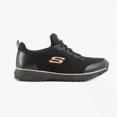 Skechers SQUAD SR Dames Instappers - Zwart / Rose Gold
