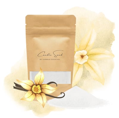 Candle Cocktail® 1 KG Geurend Kaarsenzand | Vanilla Bean | Incl. 15 Lontjes