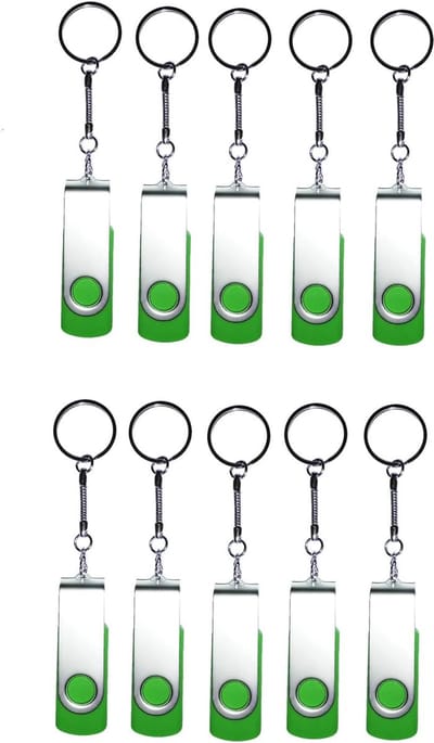 Draaibare USB Sticks - Geheugensticks Opslag - Data Overzetten - 360 Graden Draaibaar - 8 GB Capaciteit - Groen