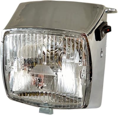 Optique avant Teknix pour Mobylette Peugeot 50 103 Vogue 2004 à 2018 chrome Neuf