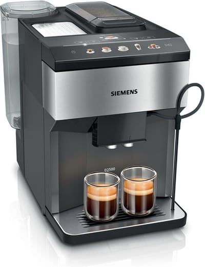 Siemens EQ.500 TP517DF3 - Volautomatische espressomachine - zwart - roestvrijstaal - Met bonenmaler - TFT display