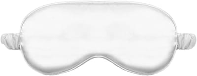 Consumerce® Zijdezacht Verduisterend Slaapmasker – Wit – Vrouwen Mannen en Kinderen – Slaap Masker Meditatie – Meditations Slaapmaskers – Oogmasker – Mediteren – Beter Slapen Oog Nachtmasker – Blinddoek – Blinddoeken – Slaapbril – Nacht Reizen