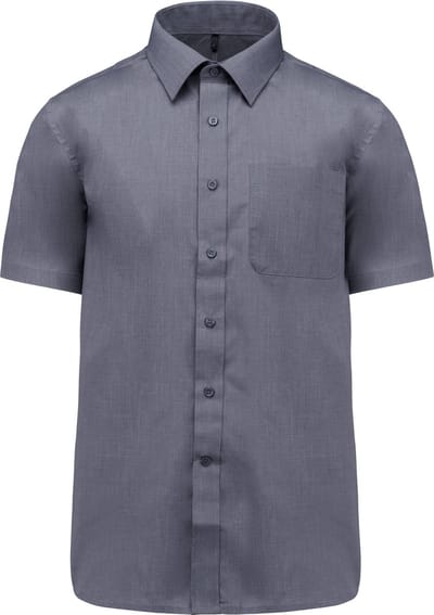 Herenoverhemd 'Ace' korte mouwen merk Kariban Urban Grijs maat 3XL