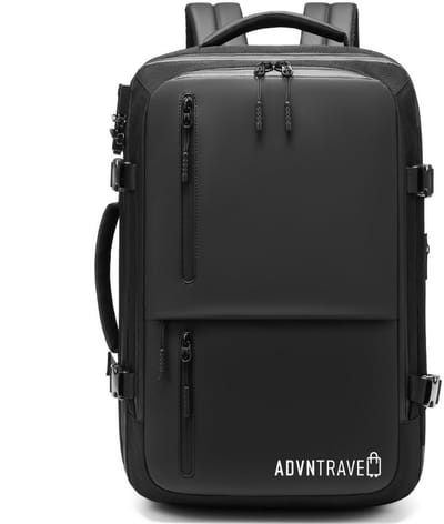 ADVNTravel® Rugzak - 39L - 16,4 inch - Rugtas met laptopvak - Schooltas - Spatwaterdicht - Inclusief slot - tas - Zwart