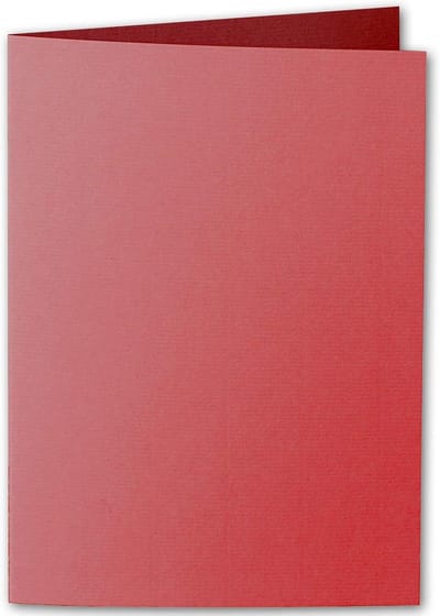 150x A6 Vouwkaarten Rood 220 g/m² - Dubbel Ansichtkaarten Papier