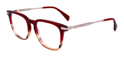 Paul Smith PS24624 LEDBURY Transparent bordeaux / striped 53/19/145 MAN Brilmonturen
