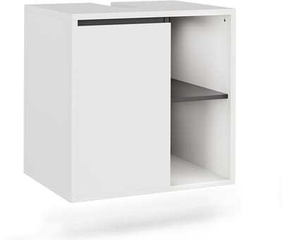 Vicco Viola Wastafelonderbouw – 60 x 60 cm met open vakken Wit/Grijs