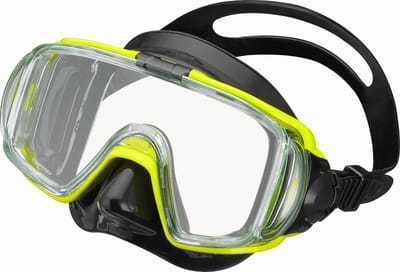 TUSAsport UM31 Visio Tri-Ex Snorkelmasker | Ultrahelder 3-Lens Ontwerp, Comfortabele Silicone Pasvorm & Breed Gezichtsveld