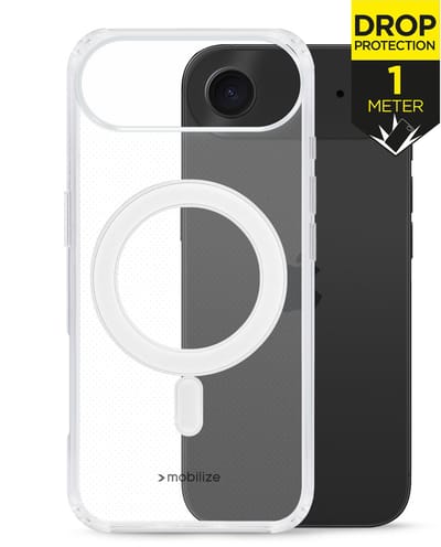 Mobilize Doorzichtig Hoesje geschikt voor Apple iPhone Air MagSafe Telefoonhoesje Hardcase | Mobilize Naked Protection Backcover Shockproof | Geschikt voor MagSafe | Geschikt voor Draadloos Opladen met Magnetische Ring | Geschikt voor MagSafe Case -