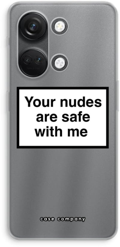 Case Company® - Hoesje geschikt voor OnePlus Nord 3 hoesje - Safe with me - Soft Cover Telefoonhoesje - Bescherming aan alle Kanten en Schermrand