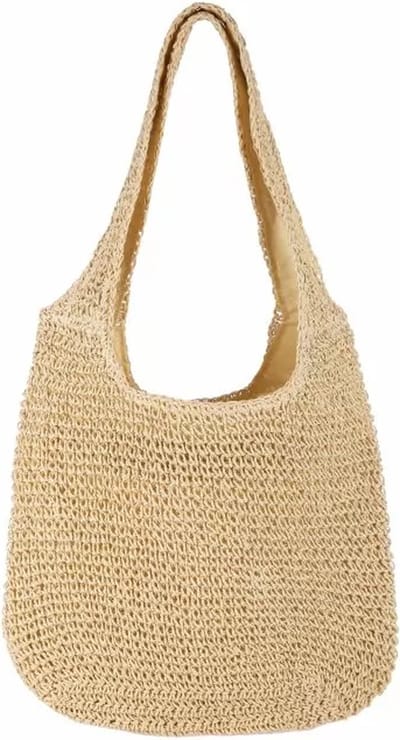 Schoudertas Dames Rotan Beach - Beige