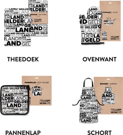 Gelderland keukentextiel voordeelpakket - Souvenirs Nederland