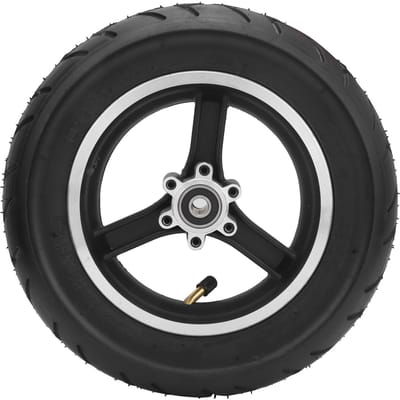 10x2.5inch Elektrische Scooter Opblaasbare Binnenband met Type Wielnaaf Natuurlijk Rubber black