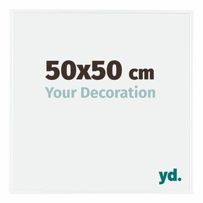 Your Decoration - Fotolijst 50x50 cm - Kunststof - Wit Hoogglans - Evry