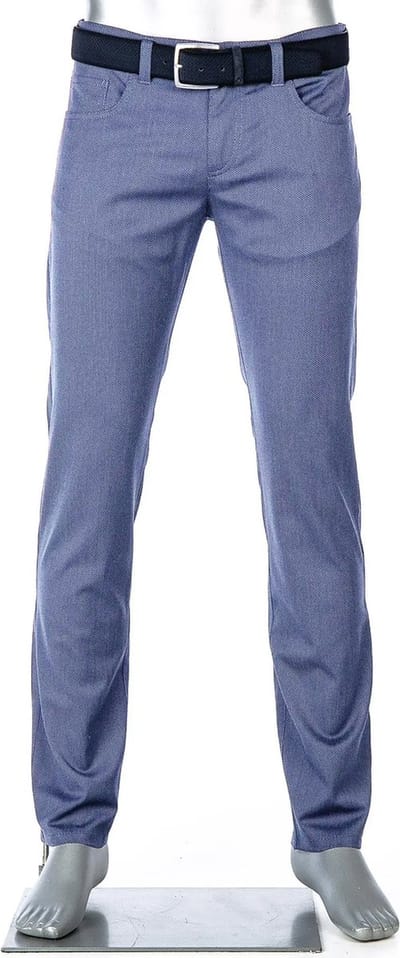 Alberto - 5-Pocket - Mannen - W32 X L34 - Licht blauw - Katoen - 4817-1918 Pipe