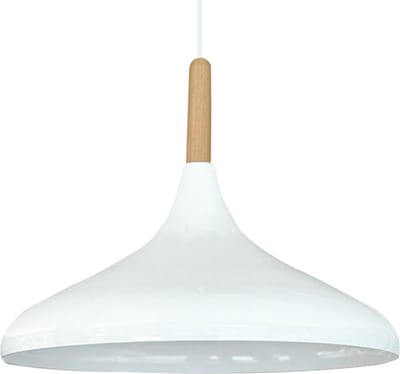 Bamyum Hanglamp Champion 35cm Metaal Wit E27 Lamp