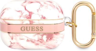 Guess Marble Strap Collectie - AirPods Pro Hoes - Roze - Elegante Bescherming