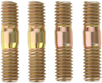 Dailygoods- Carburateur Trompet Studs - M6 Schroefdraad - 25mm Lengte - Koolstofstaal - Roestpreventie - Betrouwbare Bevestiging - Inlaatstuds