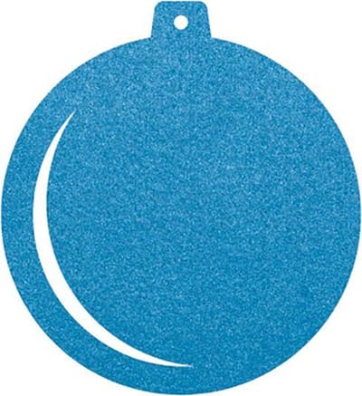 Kerstbal vilt onderzetters - Lichtblauw - 6 stuks - ø 9,5 cm - Kerst onderzetter - Tafeldecoratie - Glas onderzetter - Cadeau - Woondecoratie - Tafelbescherming - Onderzetters voor glazen - Kerst tafelen - Woonaccessoires - Tafelaccessoires