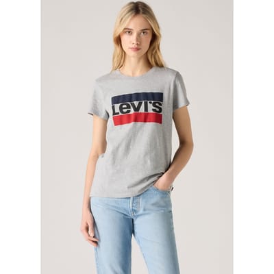 Levi's The Perfect Tee Size: S | T-Shirts Outlet | Dames | Grijs