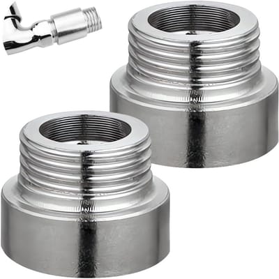 Tapuitbreiding 2-Pack 3/4 Inch x 10 mm, RVS Aansluitingen voor Verwarming en Installatie, DN20 Draaduitbreiding
