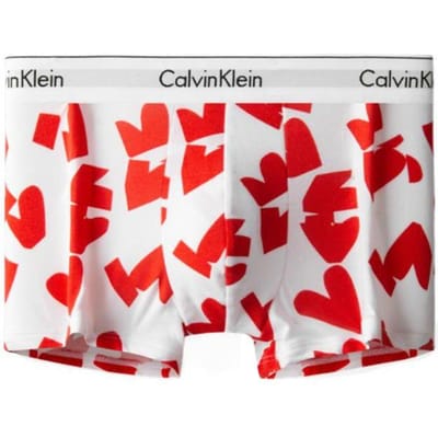 Calvin Klein Boxerbriefs met hartjesprint Heren Ondergoed NB3348-BBG M gray