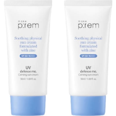 make p:rem UV Defense Me. Calming Sun Cream (2ea) Set