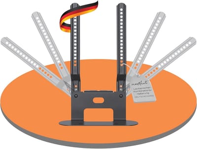 Muurbeugel voor directe TV-montage, compatibel met Soundbars, Draagvermogen 5 kg, Zwart