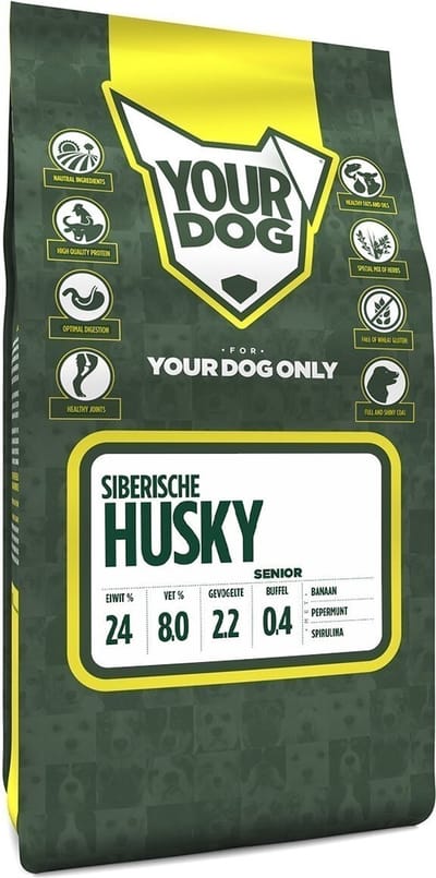 Yourdog Siberische husky Rasspecifiek Senior Hondenvoer 6kg | Hondenbrokken