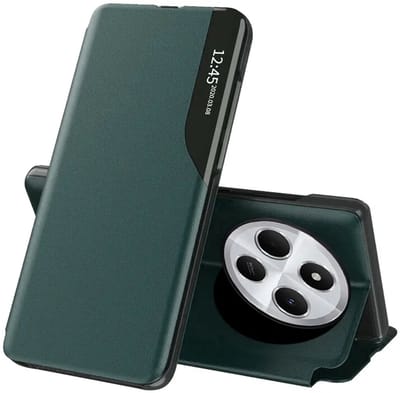 Hoesje geschikt voor Xiaomi Redmi 14C / Xiaomi Poco C75 - Techsuit eFold Book Case - Donkergroen