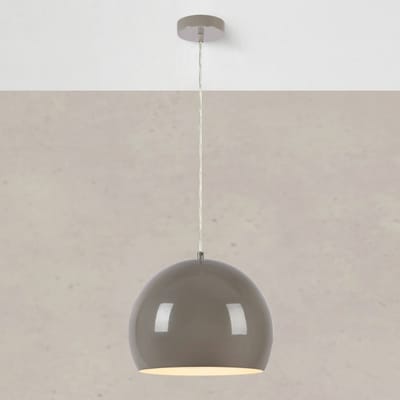 Markslöjd Hanglamp Pop, Ø 28 cm, greige, metaal