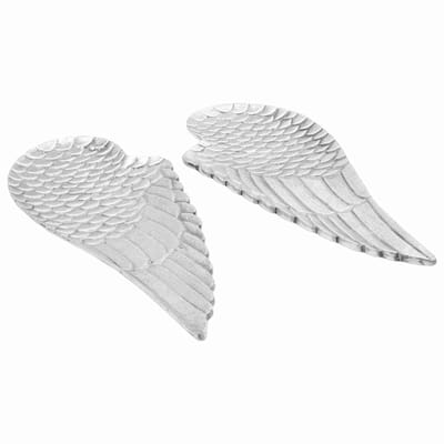 vidaXL - Fruitmand - 2 - st - Zilver - 40 - x - 18 - x - 2.5 - cm - Aluminium
