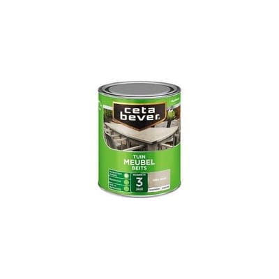 Cetabever Tuin Meubel Beits Transparant Zijdeglans - Grey Wash - 0,75 liter