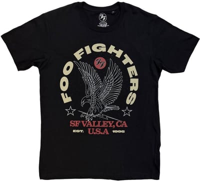 Foo Fighters - Eagle USA Heren Tshirt - M - Zwart