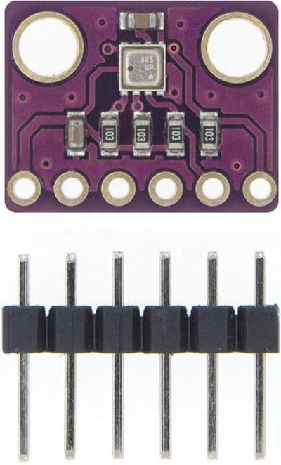 OTRONIC® 3-in-1 sensor Temperatuur Luchtvochtigheid en Luchtdruk | 3.3V | I2C en SPI | Bosch BME280